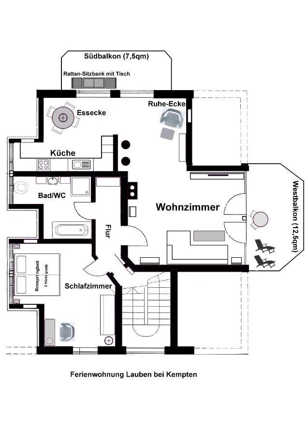 Top Ferienwohnung In Lauben Bei Kempten Екстериор снимка